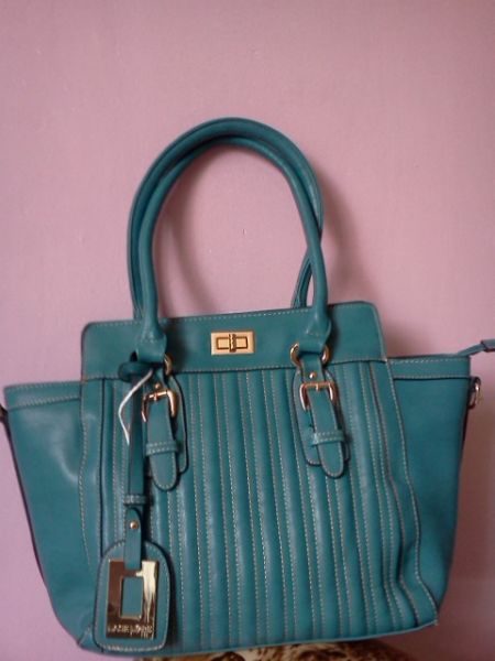 Bolsa de couro ecologico AZUL