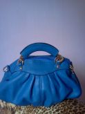 Bolsa de couro ecologico AZUL DE MÃO