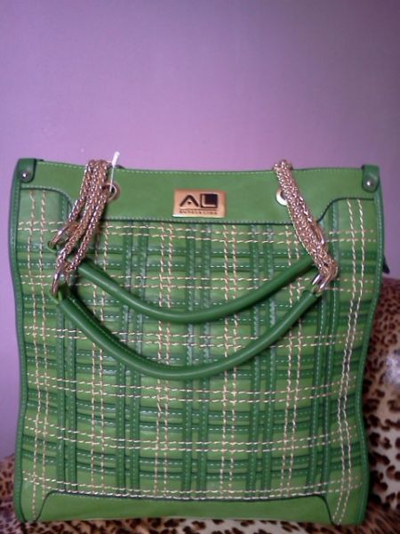 Bolsa de couro ecologico VERDE