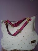 Bolsa couro animal marfim