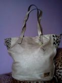 Bolsa de couro ecologico  ouro